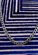 925 STERLING SILVER CURB CHAIN NECKLACE - 5MM, 55CM LENGTH