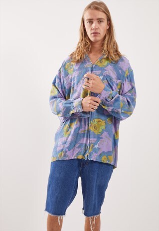VINTAGE PATTERNED FESTIVAL LONG SLEEVE SHIRT