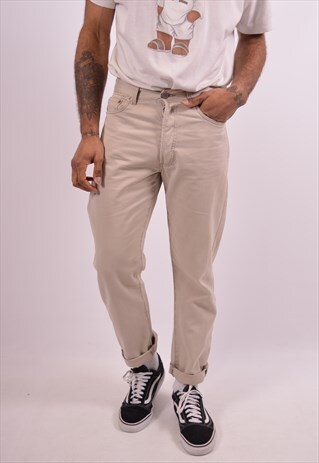 LEVI'S 451 MENS VINTAGE TROUSERS W30 L29 BEIGE 90S
