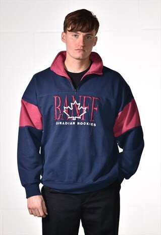 EARLY 90S CANADA SOUVENIR EMBROIDERED PULLOVER SWEATSHIRT