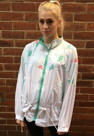 VINTAGE SHEL SUIT BOMBER JACKET QUILTED SPORTS COAT
