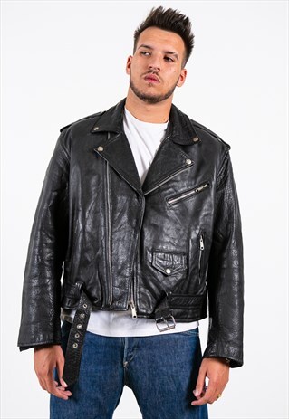 VINTAGE 80S AVELINAS LEATHER JACKET / S6942