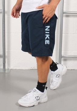 Vintage Nike Shorts in Navy Lounge Gym Sportswear Large