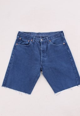 Vintage Levi's Solid Blue denim shorts 