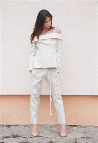 BLAZER ALL SEASON COAT CASUAL JACKET OFF SHOULDER F1550