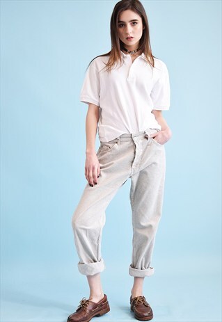 90'S RETRO MUSTANG OVERSIZED CORDUROY REGULAR WAIST TROUSERS
