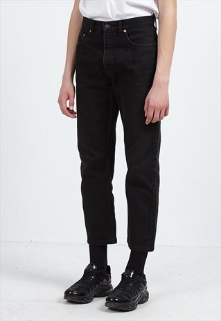 VINTAGE BLACK LEVI'S 615 02 FIT DENIM JEANS