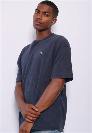 VINTAGE CHAMPION LOGO T-SHIRT NAVY BLUE