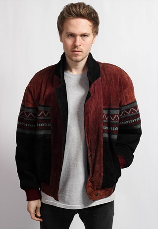 VINTAGE SUEDE AZTEC JACKET