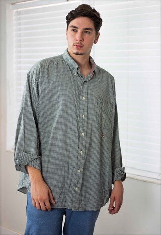 VINTAGE TOMMY HILFIGER SHIRT LOGO 90S XXL 10.6