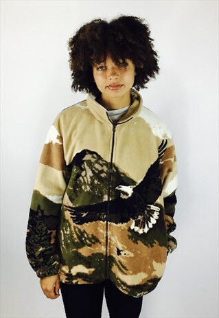 EAGLE TEDDY BEAR FLEECE JACKET