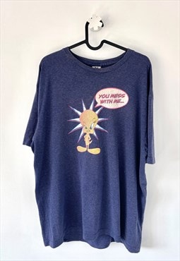 Vintage looney tunes tweety blue T-shirt XL 1990s