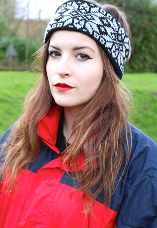 VINTAGE 90S SKI HEADBAND - WINTER WARMER - ONE SIZE FITS ALL