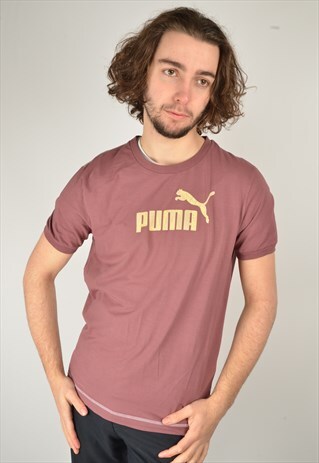 VINTAGE PUMA T-SHIRT IN PURPLE