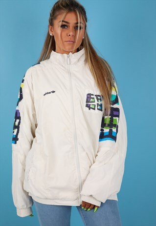 VINTAGE ADIDAS SHELL JACKET IN MULTI NJ676