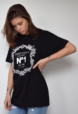 BLACK TSHIRT 'NO 1 OUD WOOD'