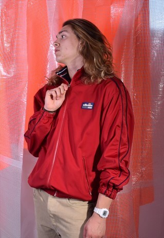 VINTAGE ELLESSE RED TRACK JACKET