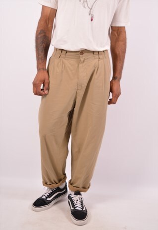 VINTAGE VERSACE TROUSERS KHAKI