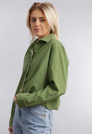 VINTAGE REWORKED CROPPED CORD SHIRT Z766