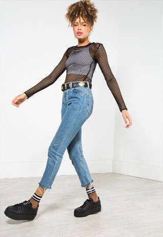 VINTAGE 80S LEVIS CUT OFF 501 SLIM FIT DENIM JEAN /0200