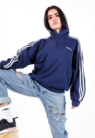 VINTAGE ADIDAS 1/4 ZIP TRACK JACKET J3110