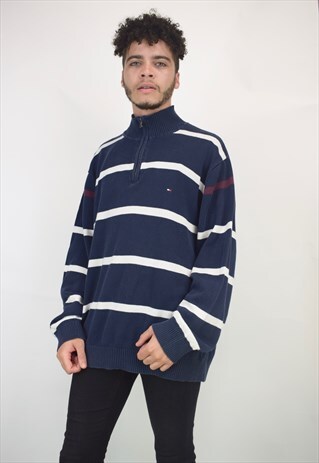 VINTAGE 90'S 1/4 ZIP TOMMY HILFIGER JUMPER