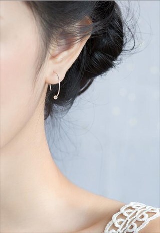 STERLING SILVE CIRCLE HOOP EARRINGS