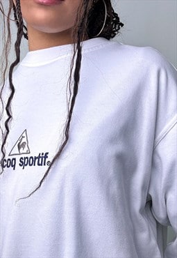 White 90s Le Coq Sportif Sweatshirt