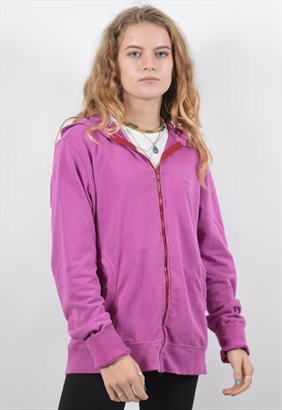 CHAMPION WOMENS VINTAGE HOODIE SWEATER XL PURPLE 90S