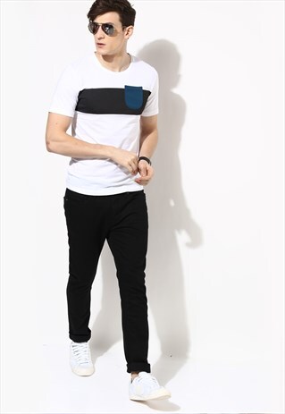 MENS POCKET T SHIRT ORGANIC COTTON T SHIRT