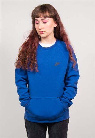 NIKE VINTAGE 90'S BLUE POCKET SWEATSHIRT