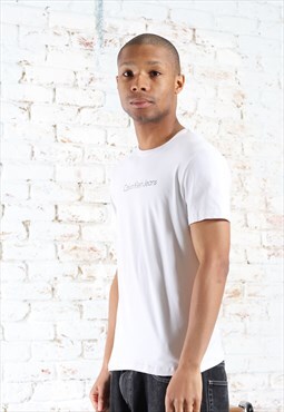 Vintage Calvin Klein Spell Out Logo T-Shirt White