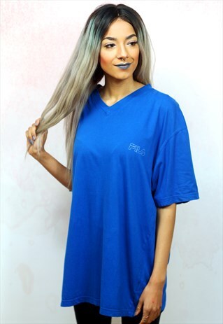 1990S VINTAGE BLUE BRANDED SPORTS T-SHIRT