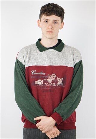 VINTAGE PATTERNED 90'S SWEATSHIRT