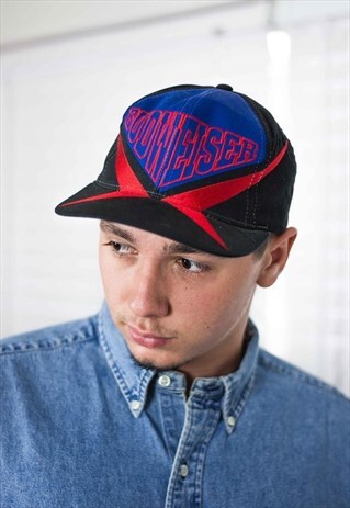 VINTAGE BUDWEISER BASEBALL CAP LOGO 90S X 2.6