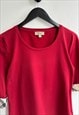 BURBERRY RED T SHIRT