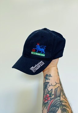 Vintage Rare Budweiser premier league Embroidered Hat Cap