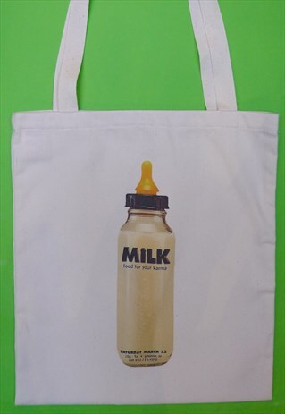 MILK , RAVE, FESTIVAL, CANVAS TOTE BAG