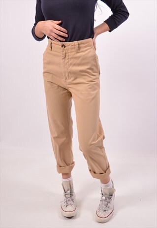VINTAGE DOCKERS SLIM FIT TROUSERS BROWN