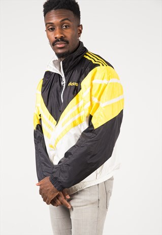 VINTAGE 80S USA ADIDAS SHELL SPORT JACKET / S1195