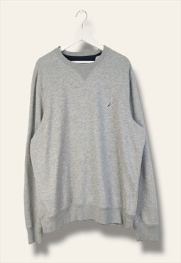 Vintage Nautica Sweatshirt Sealing in Grey L