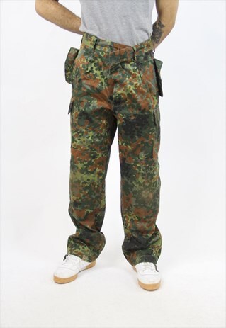 VINTAGE CAMO HEAVY 90'S TROUSERS