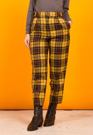 VINTAGE TARTAN TROUSERS