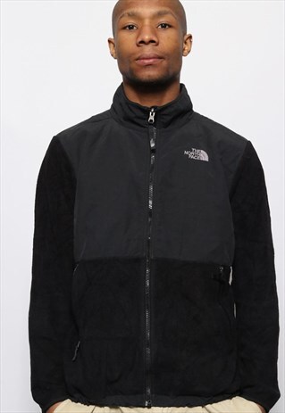 VINTAGE NORTH FACE DENALI LOGO FLEECE BLACK