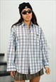VINTAGE 90S DONALDSON X DISNEY EMBROIDERED CHECK SHIRT