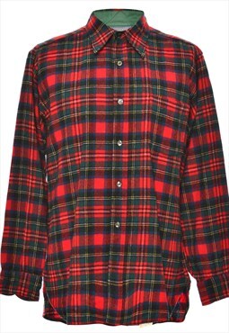 Vintage Red Pendleton Flannel Checked Shirt - L