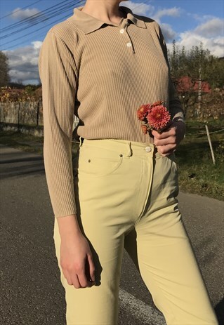 LATTE SILK BLOUSE