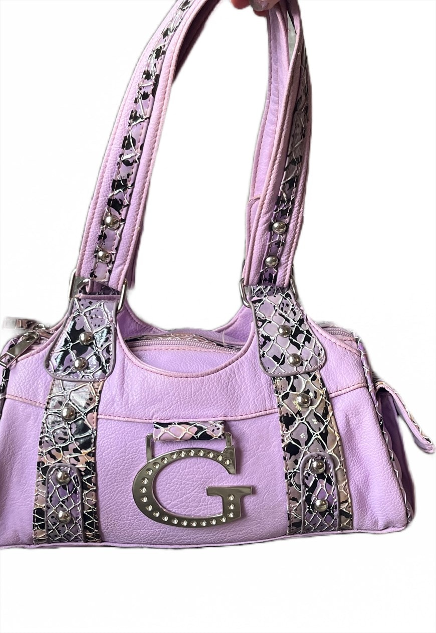 Guess purple clearance handbag