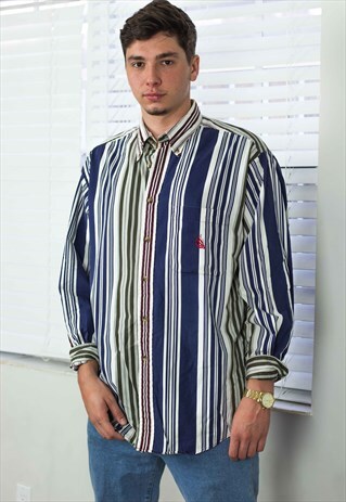 VINTAGE NAUTICA SHIRT LOGO 90S L 12.2