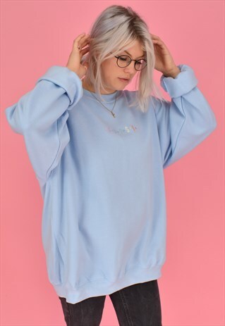 G&G UNISEX BABY BLUE PASTEL GG SWEAT EM